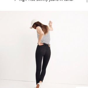 NWOT Madewell 9” High Rise Skinny in Lunar